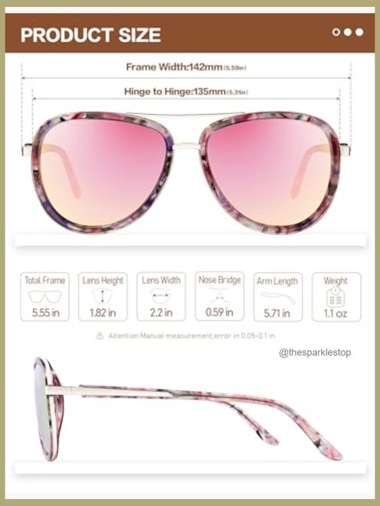 Polarized Acetate Frame Sunglasses with Mirrored UV400 Protection main image 6
